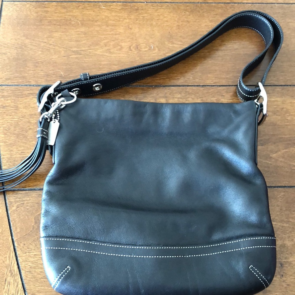 Coach leather convertible purse
